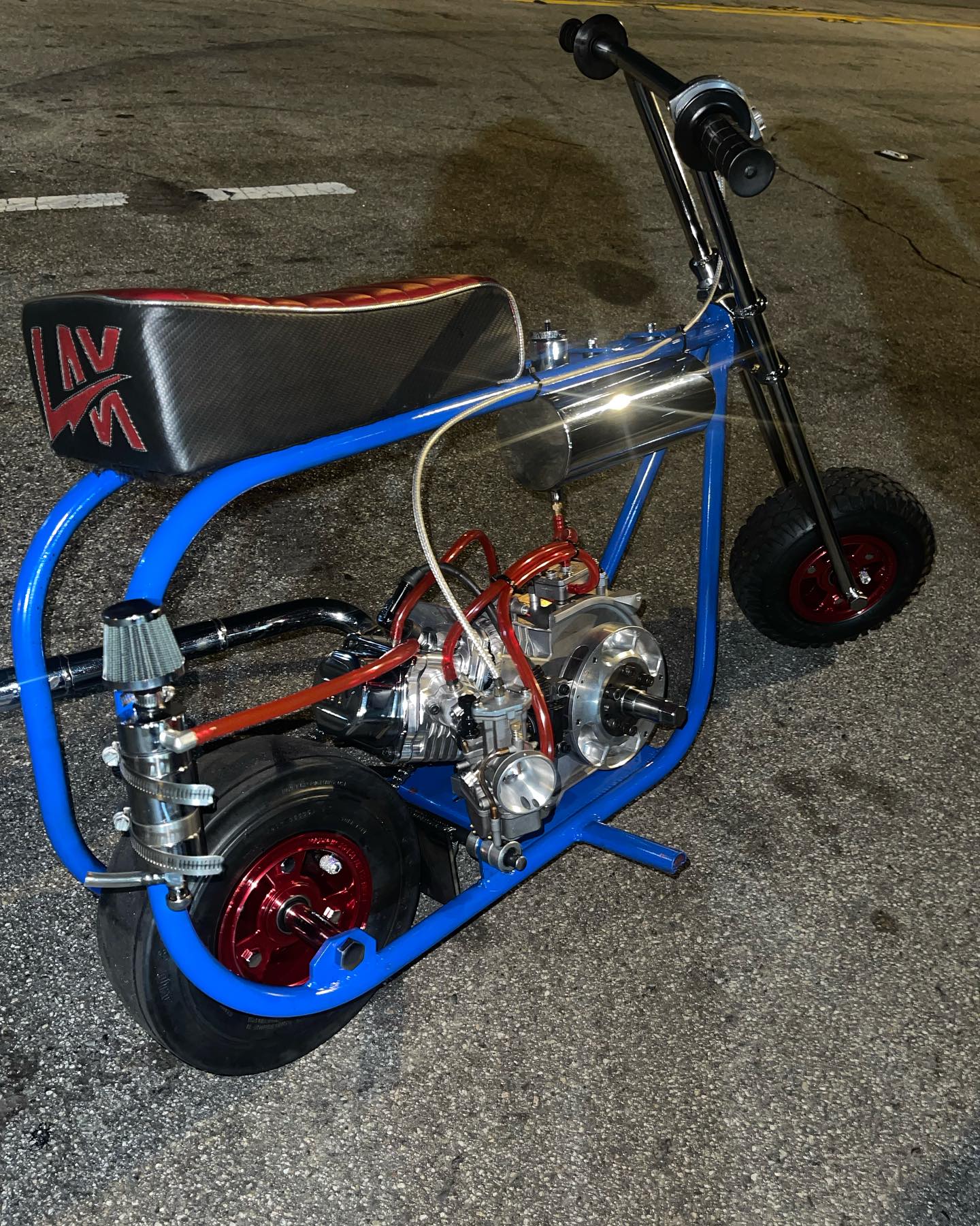 LAX custom blue chrome