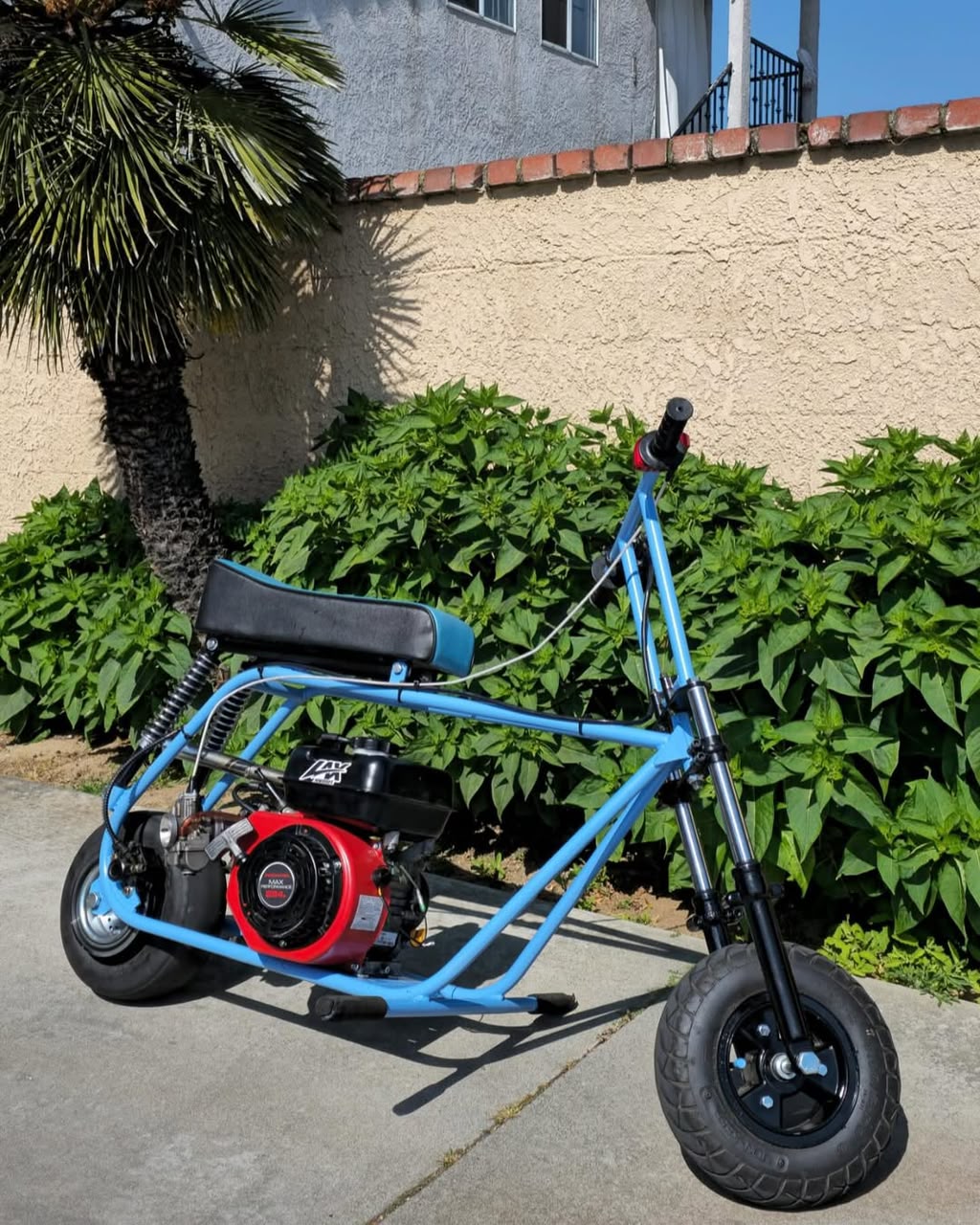 LAX Blue Chrome Steel Mini Bike